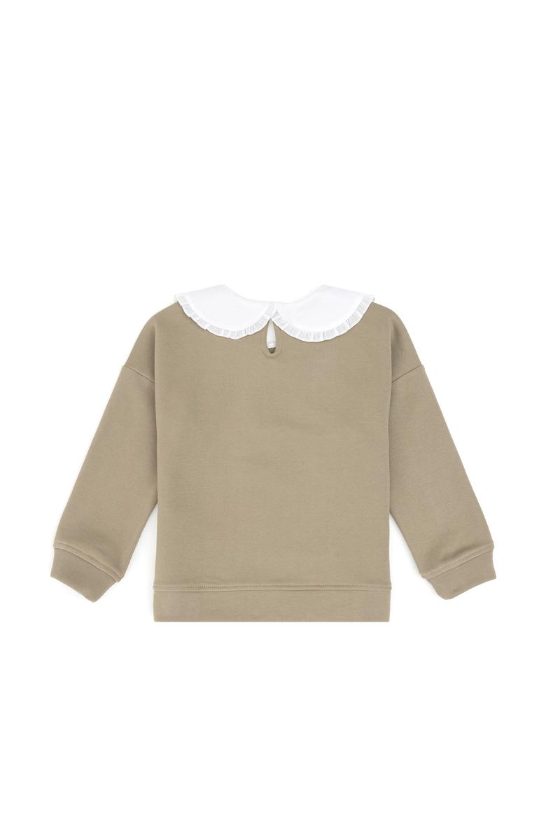 Kız Çocuk Açık Haki Sweatshirt - 50317879016