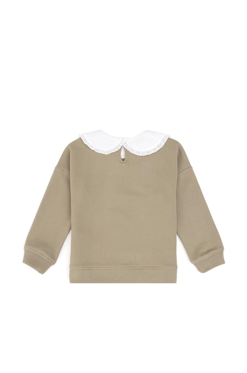 Kız Çocuk Açık Haki Sweatshirt