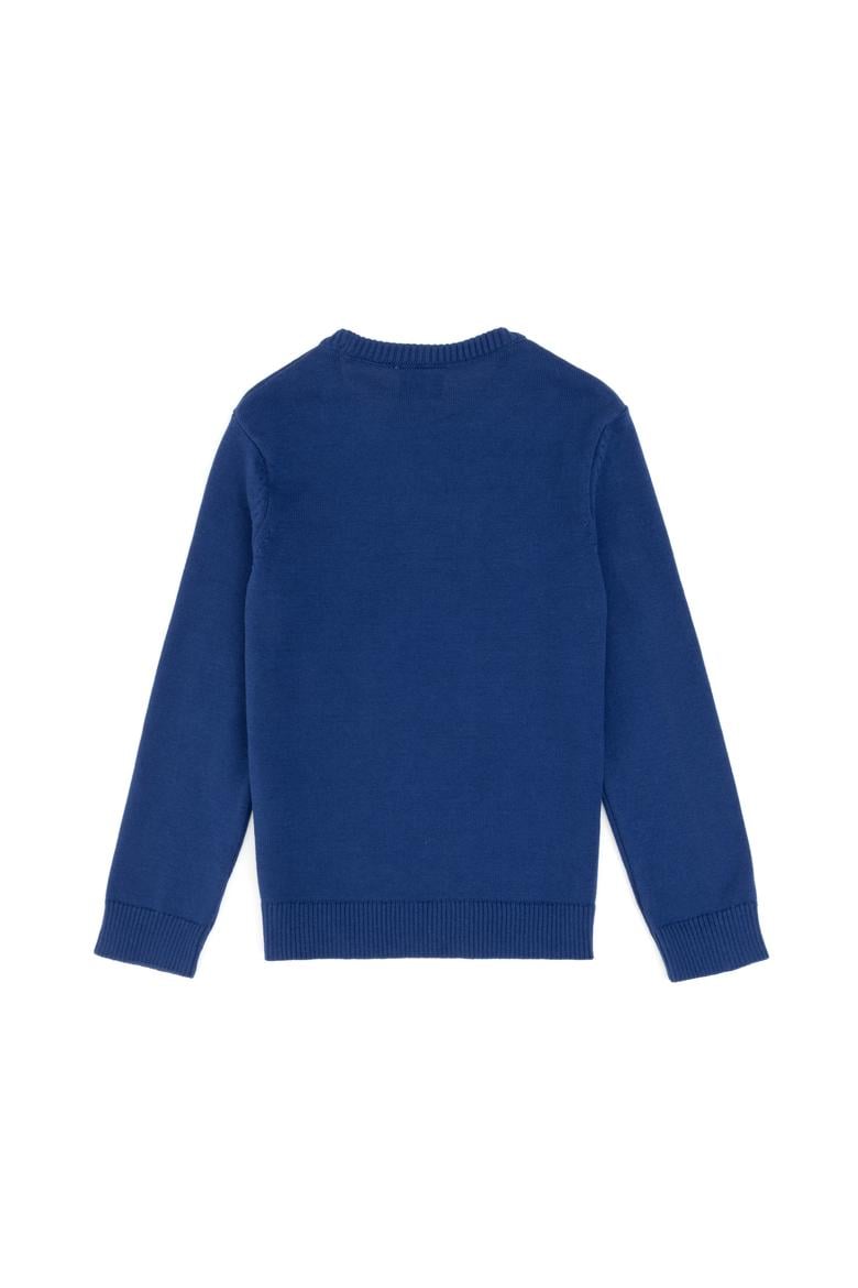 Erkek Çocuk İndigo Bisiklet Yaka Kazak - 50317149012