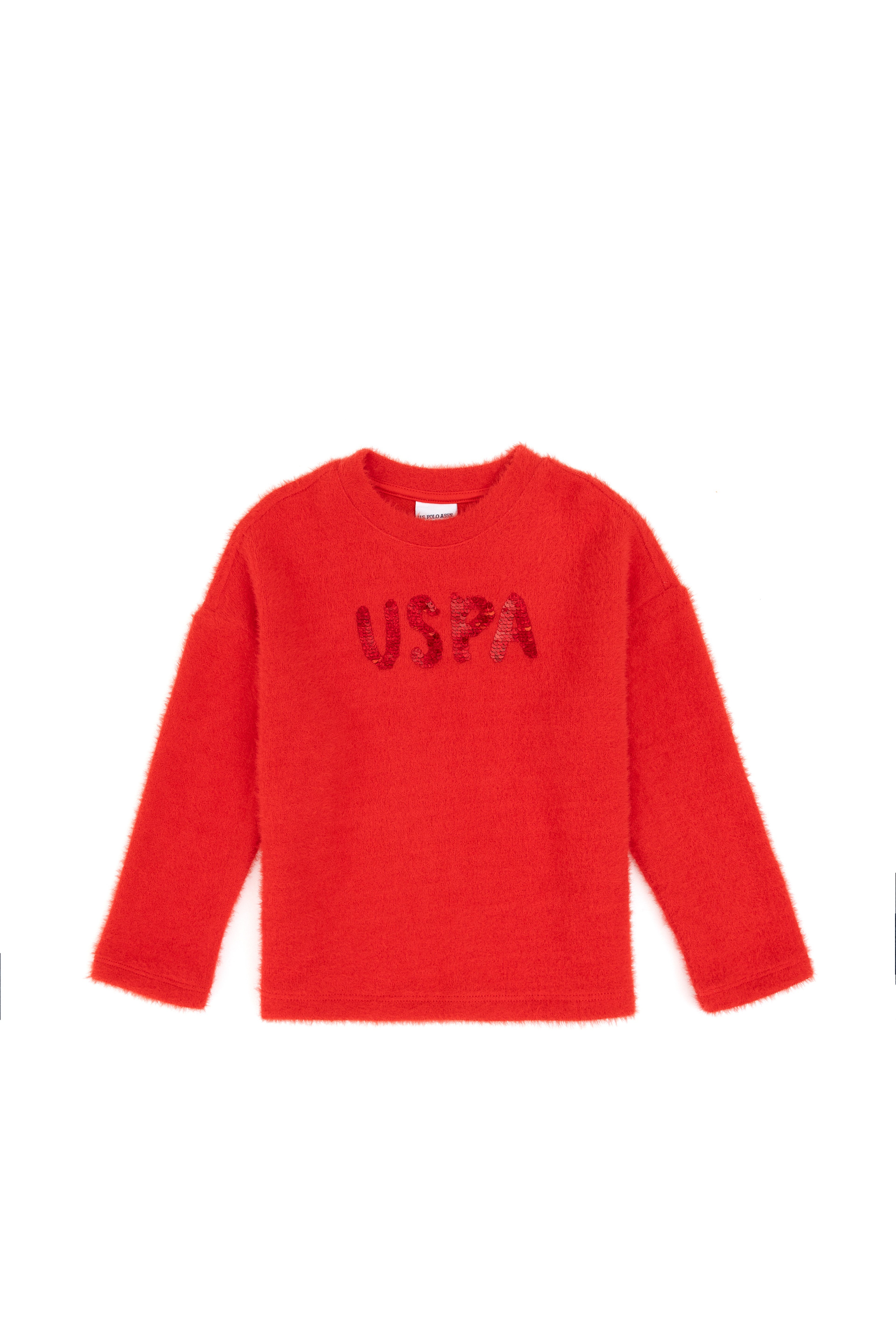 Kız Çocuk Kırmızı Sweatshirt - Image 1