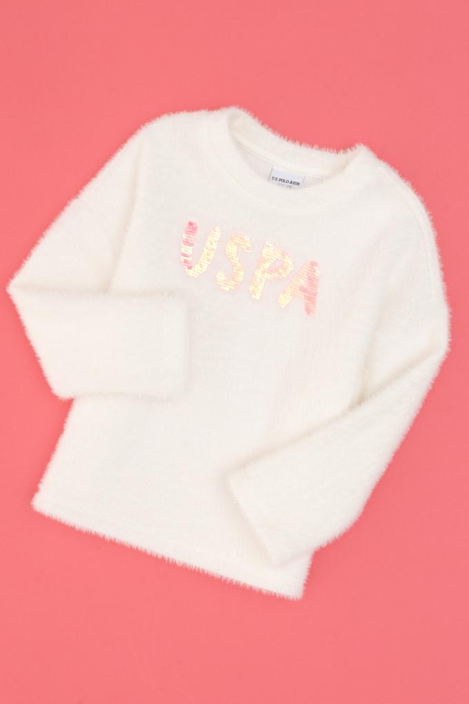 Kız Çocuk Krem Sweatshirt