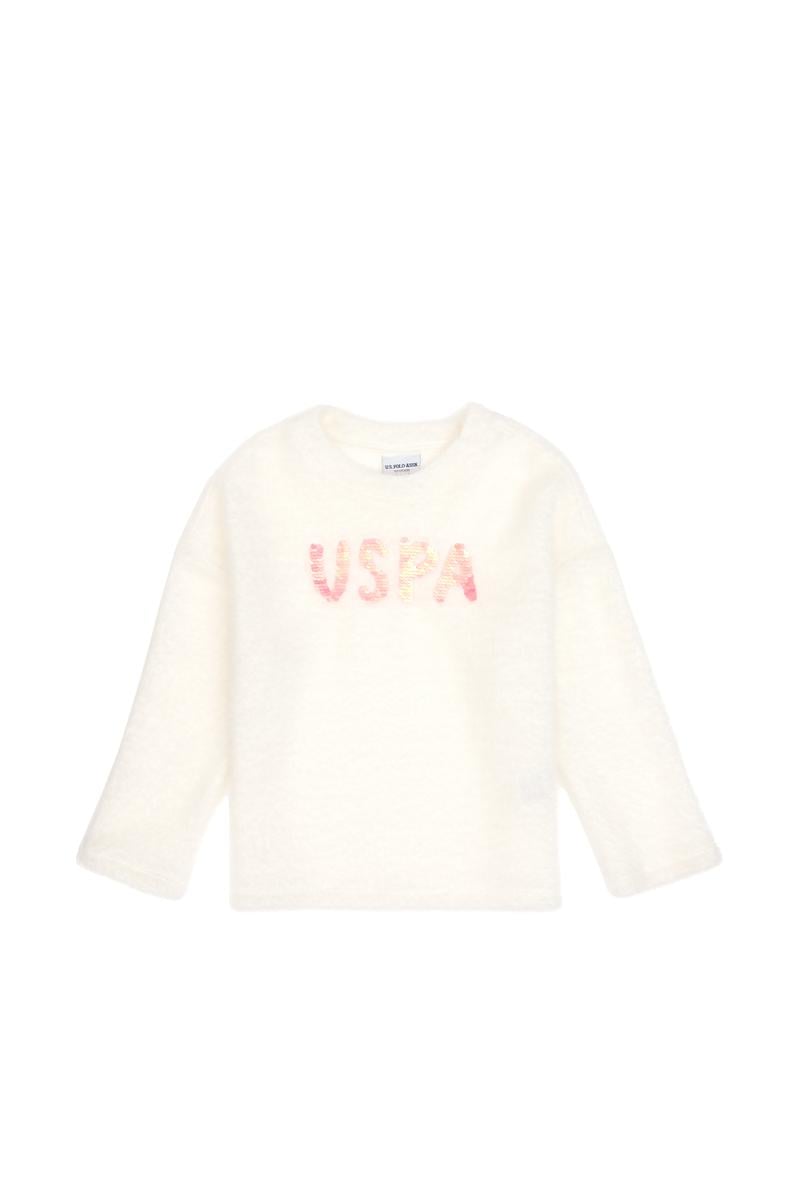 Kız Çocuk Krem Sweatshirt