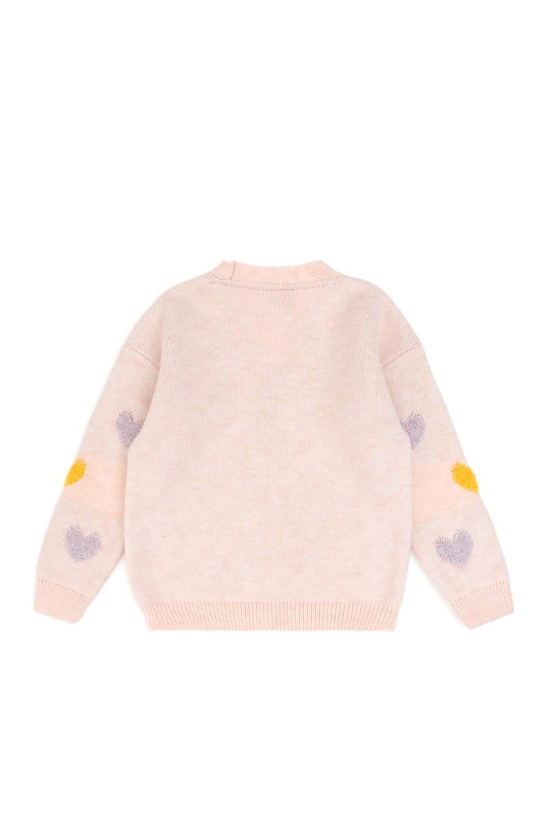 Kız Çocuk Açık Pembe Triko Hırka