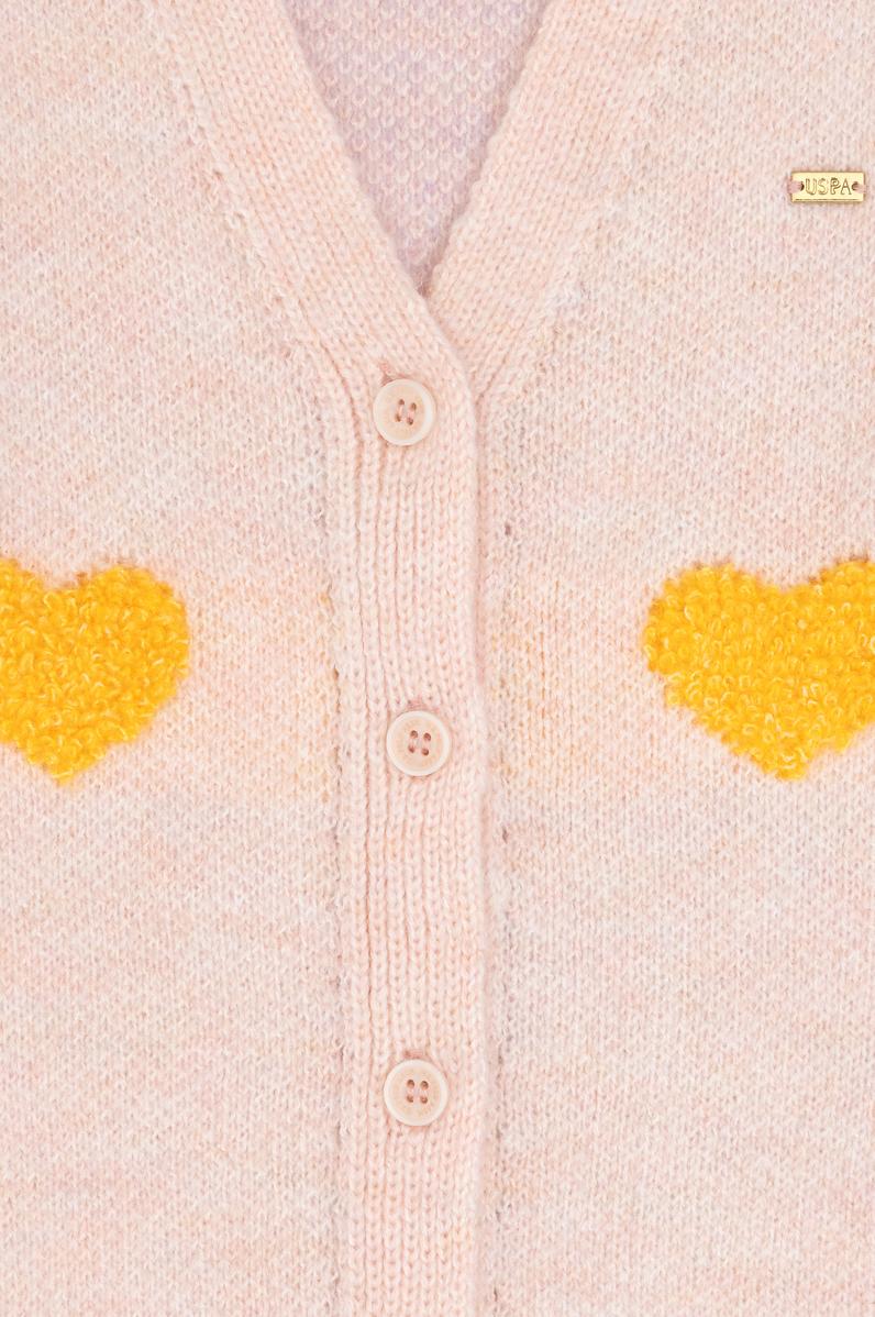 Kız Çocuk Açık Pembe Triko Hırka