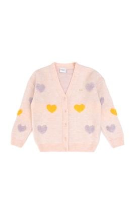 Kız Çocuk Açık Pembe Triko Hırka - 50314328004