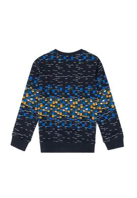 Erkek Çocuk Lacivert Bisiklet Yaka İnce Sweatshirt - 50308534012