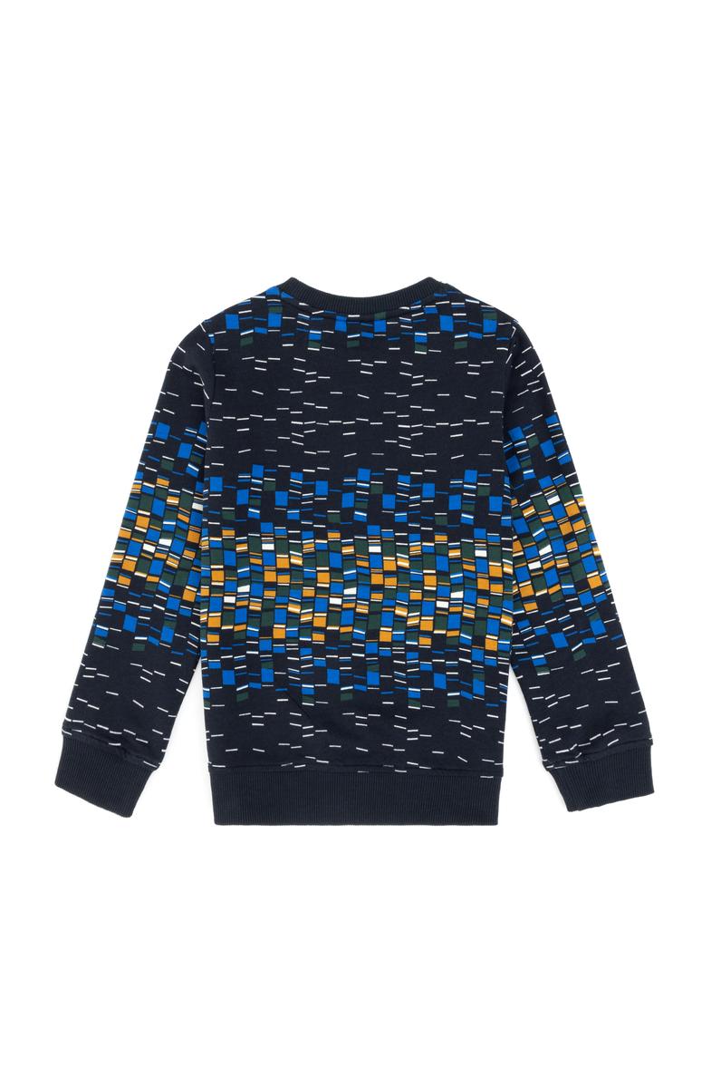 Erkek Çocuk Lacivert Bisiklet Yaka İnce Sweatshirt