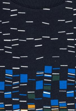 Erkek Çocuk Lacivert Bisiklet Yaka İnce Sweatshirt - 50308534012