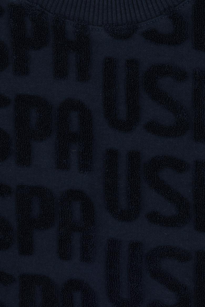 Erkek Çocuk Lacivert Bisiklet Yaka Sweatshirt - 50308515012