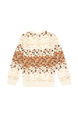 Erkek Çocuk Krem Bisiklet Yaka İnce Sweatshirt - 50308534034