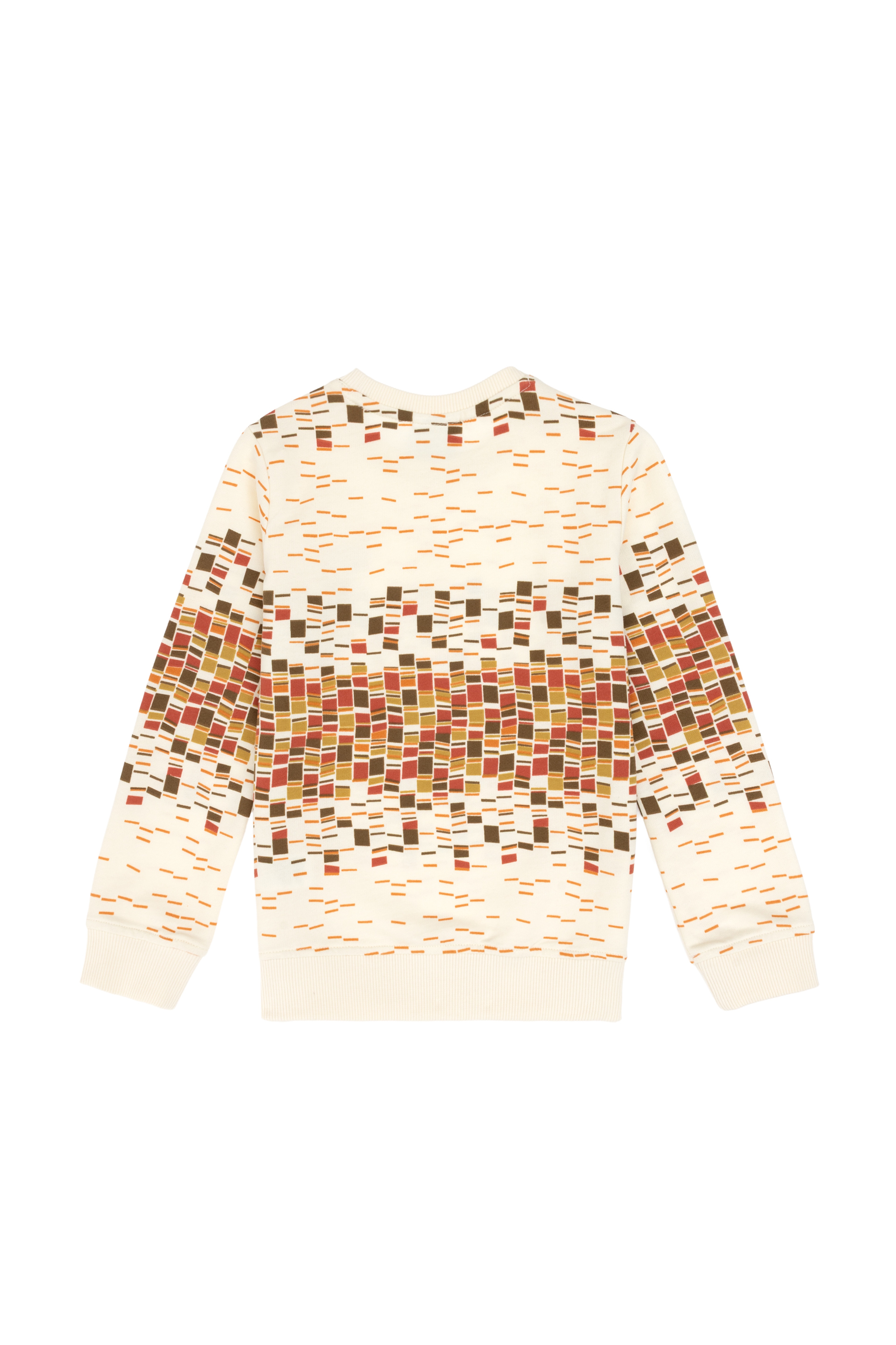Erkek Çocuk Krem Bisiklet Yaka İnce Sweatshirt - Image 2