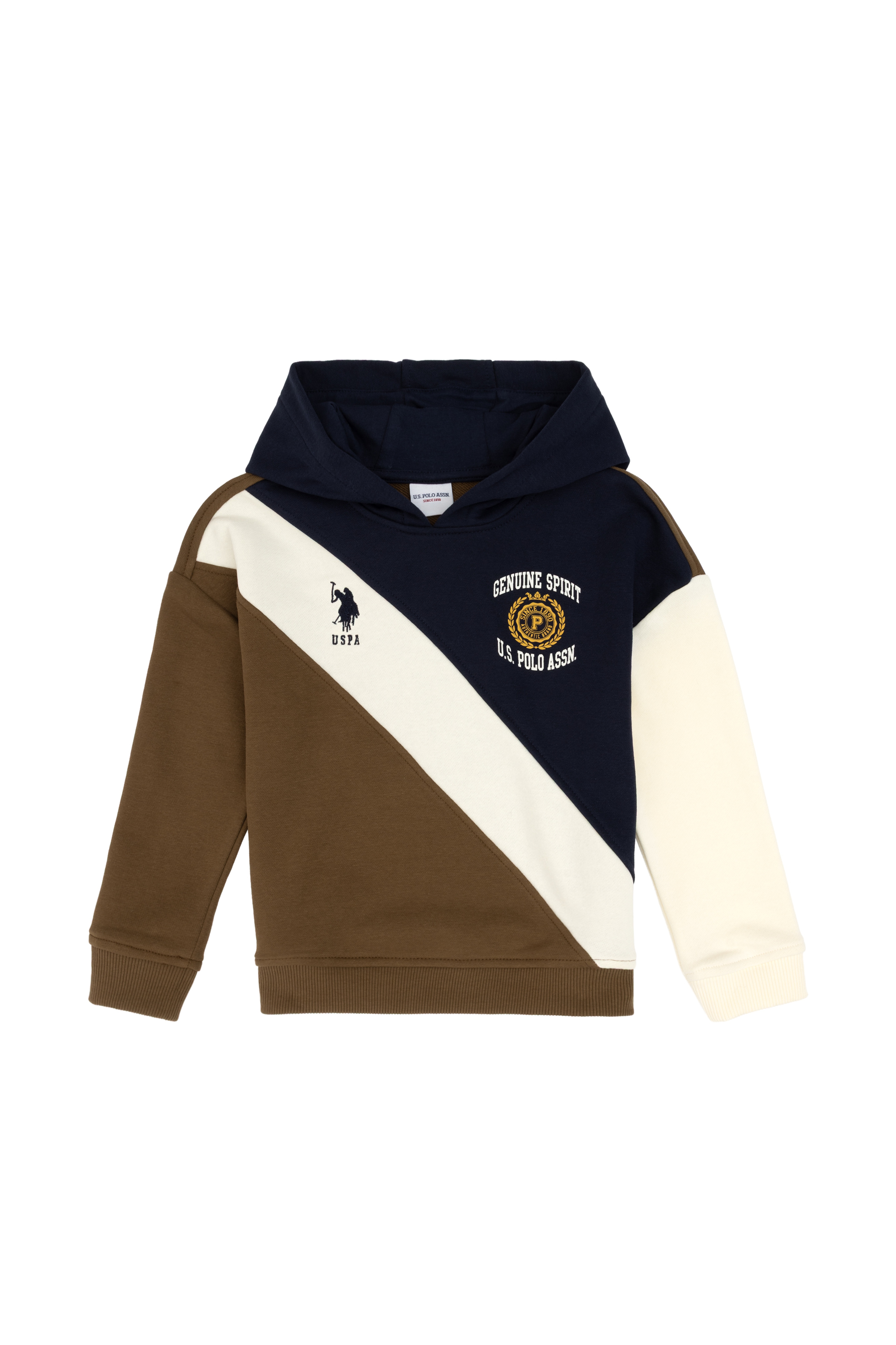 Erkek Çocuk Haki Kapüşonlu Sweatshirt - Image 1