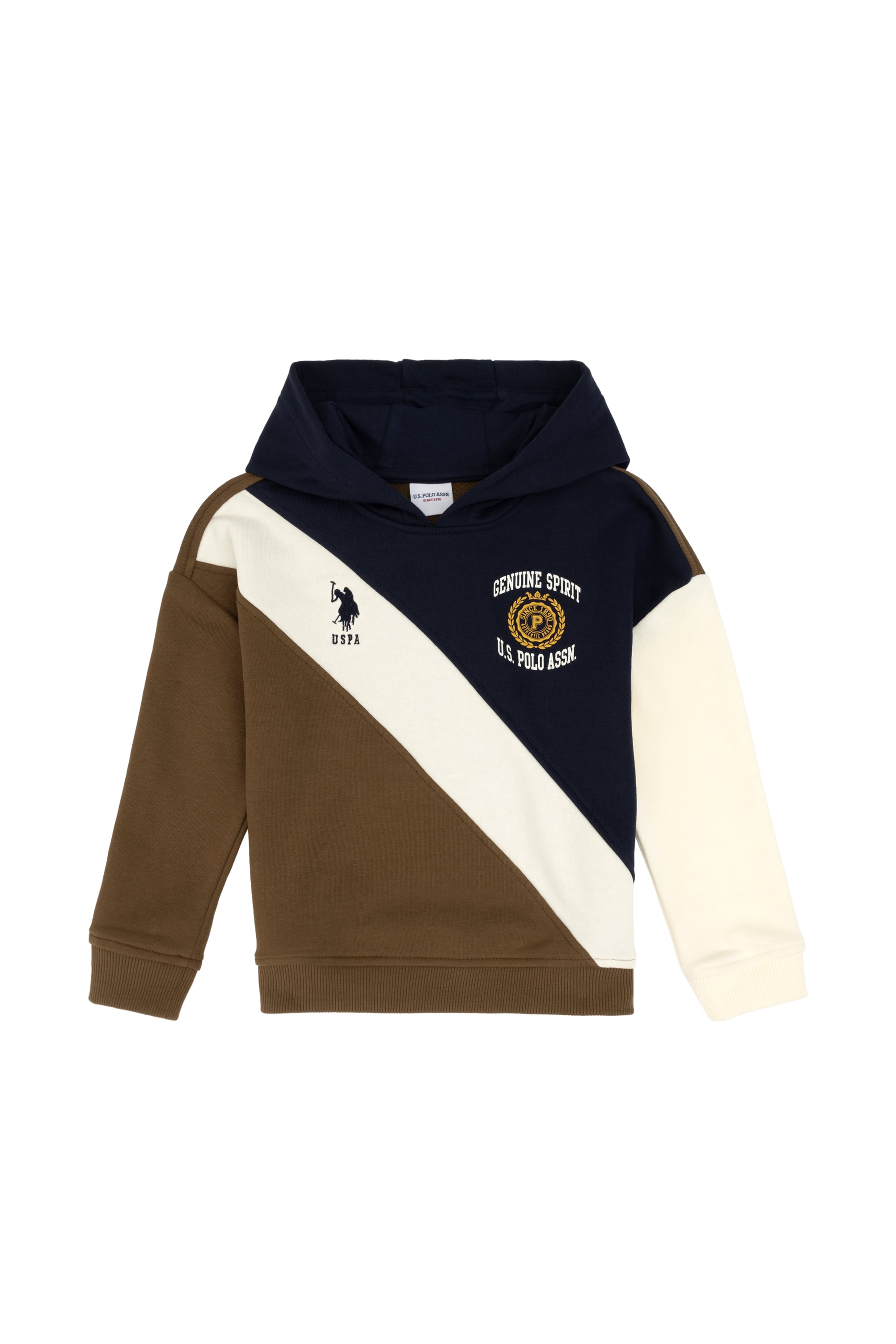 Erkek Çocuk Haki Kapüşonlu Sweatshirt