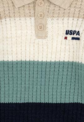 Erkek Çocuk Açık Lacivert Polo Yaka Kazak - 50311123002