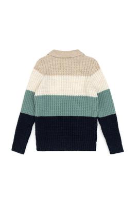 Erkek Çocuk Açık Lacivert Polo Yaka Kazak - 50311123002