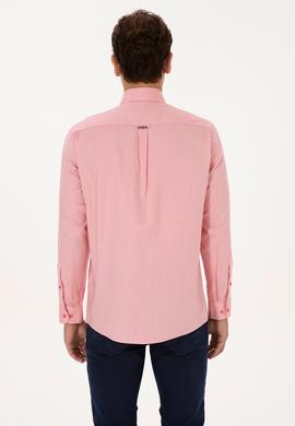 Erkek Pembe Uzun Kollu Basic Gömlek - 50298002042