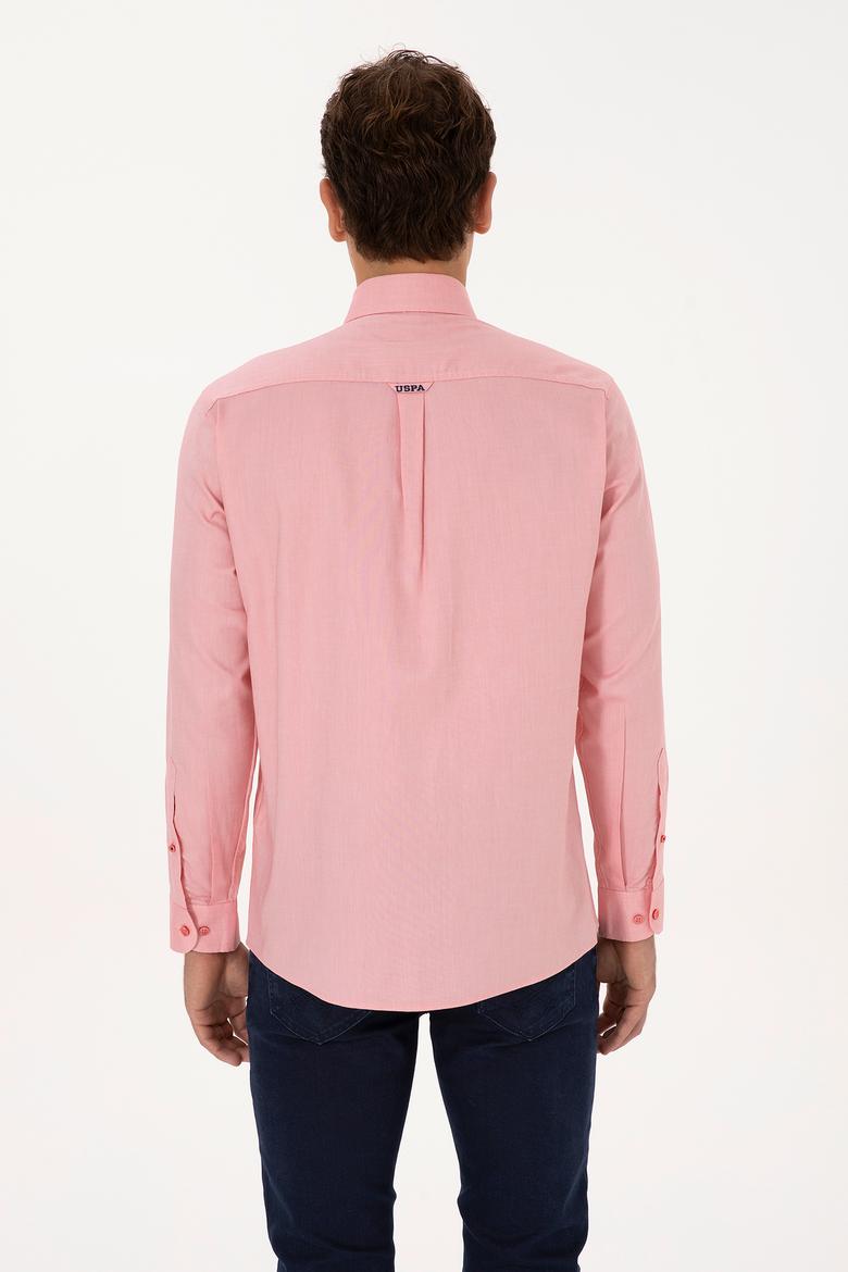 Erkek Pembe Uzun Kollu Basic Gömlek - 50298002042