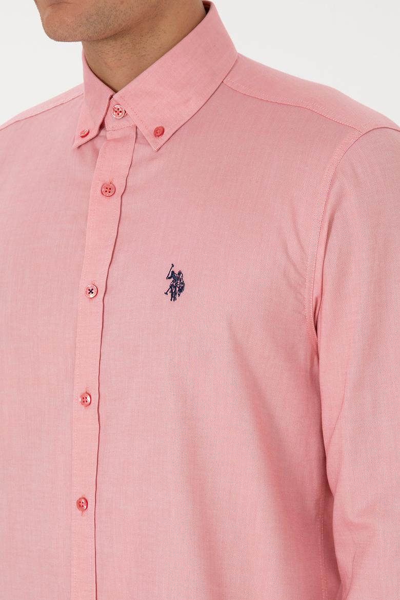 Erkek Pembe Uzun Kollu Basic Gömlek - 50298002042