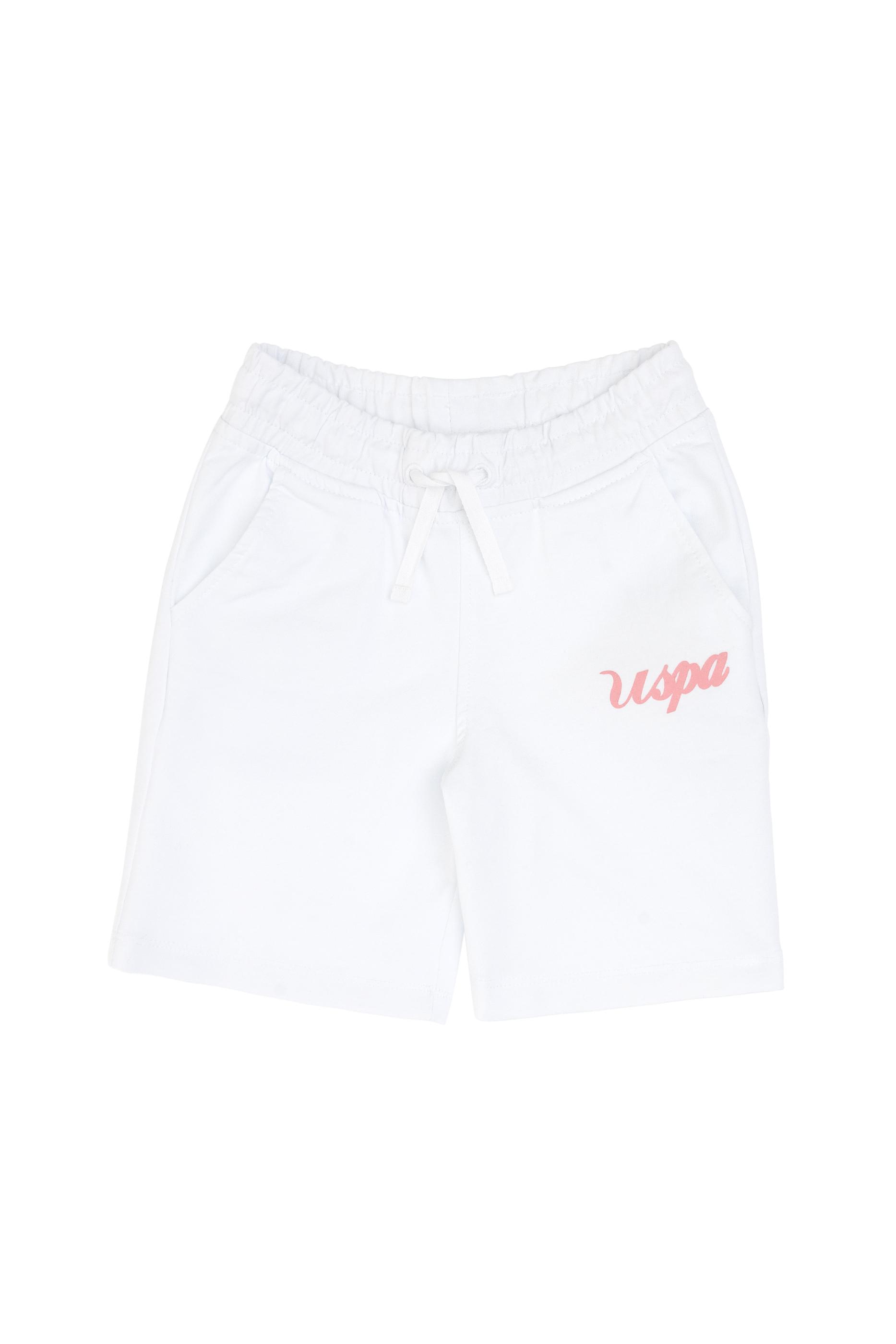 Kız Çocuk Beyaz Örme Şort