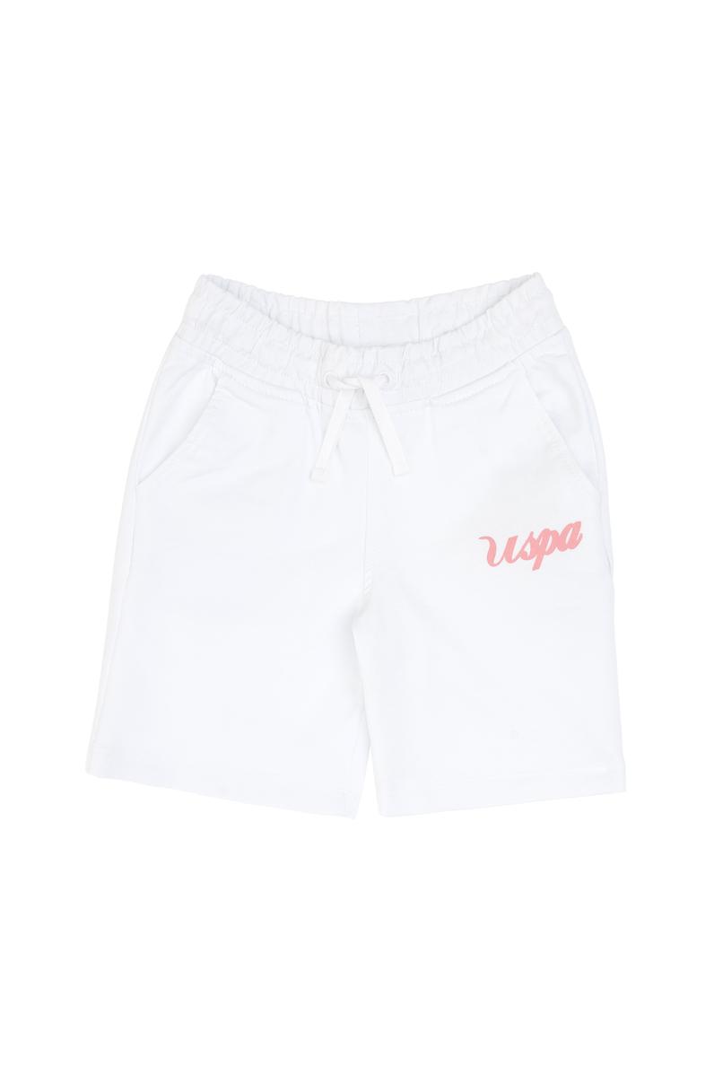 Kız Çocuk Beyaz Örme Şort