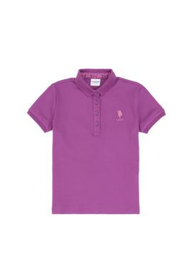 Kız Çocuk Mor Basic Tişört - 50283286134