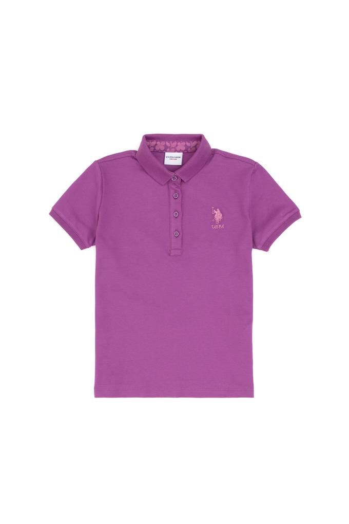 Kız Çocuk Mor Basic Tişört