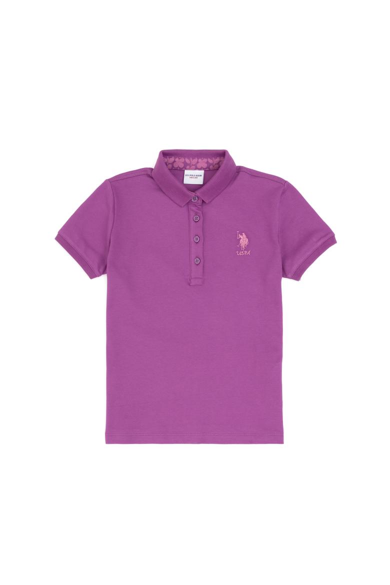 Kız Çocuk Mor Basic Tişört