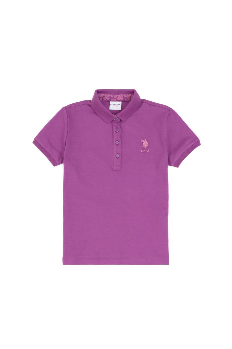 Kız Çocuk Mor Basic Tişört