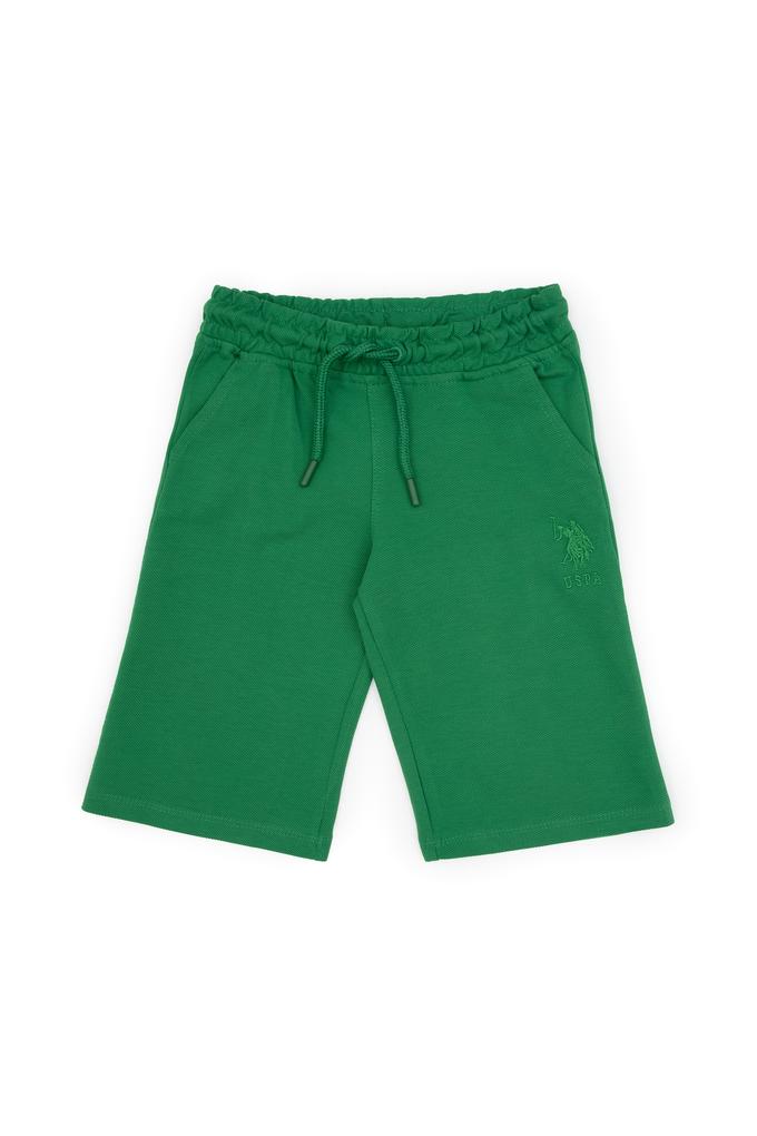 Erkek Çocuk Yeşil Örme Şort