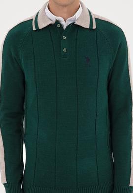 Erkek Koyu Yeşil Kazak - 50315043063