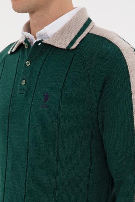 Erkek Koyu Yeşil Kazak