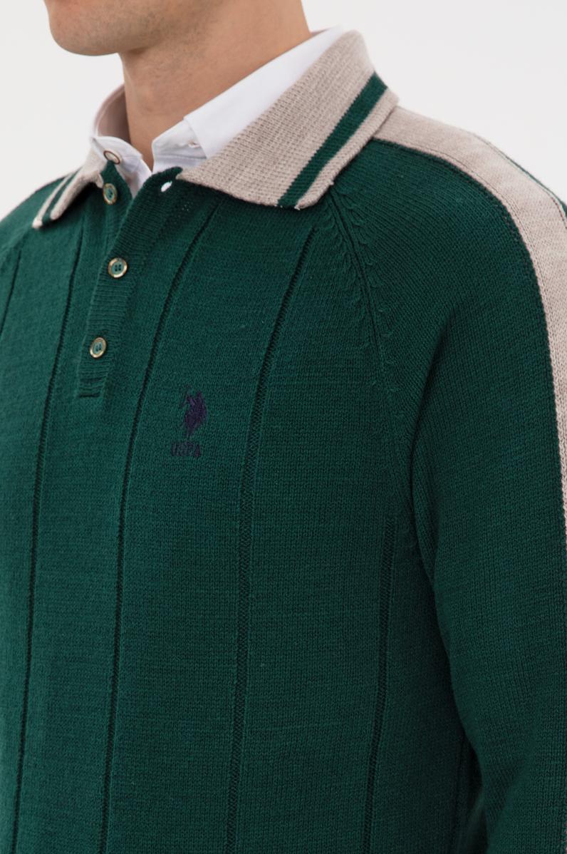 Erkek Koyu Yeşil Kazak