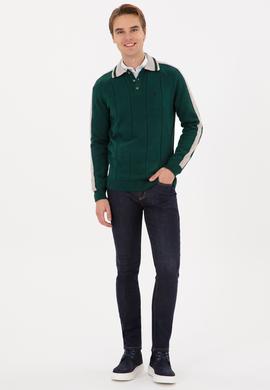 Erkek Koyu Yeşil Kazak - 50315043063