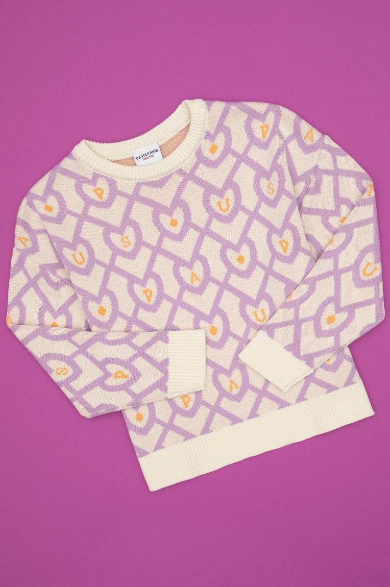 Kız Çocuk Koyu Frambuaz Kazak