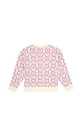 Kız Çocuk Koyu Frambuaz Kazak - 50316371008