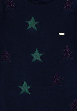 Kız Çocuk Lacivert Triko Elbise - 50316806007