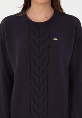 Kadın Açık Lacivert Kazak - 50314758010