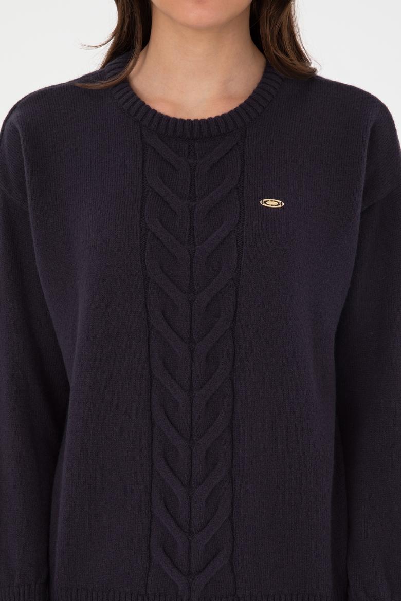 Kadın Açık Lacivert Kazak - 50314758010