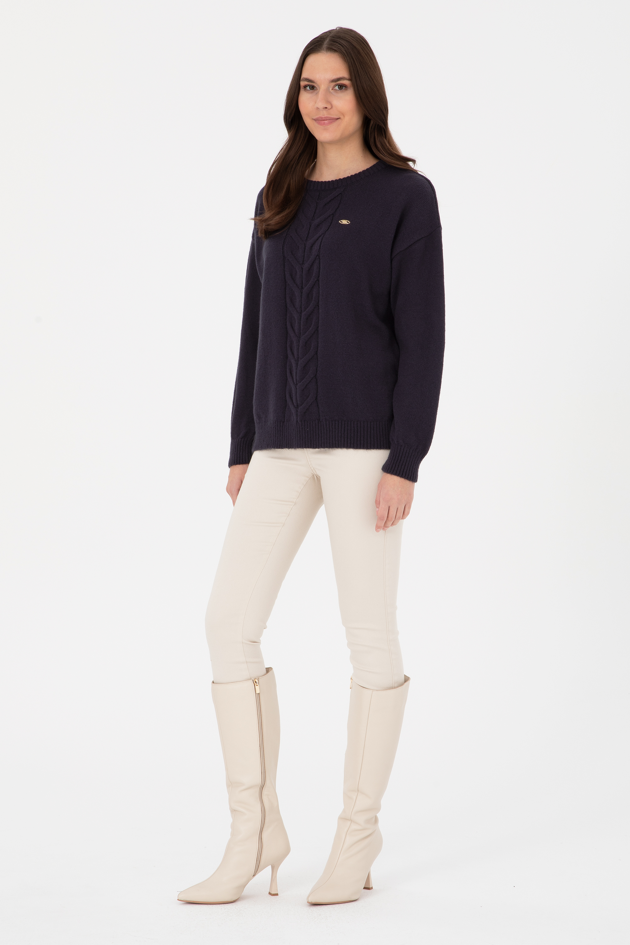 بافت Oversize زنانه یو اس پولو | U.S. Polo Assn. - تصویر 4