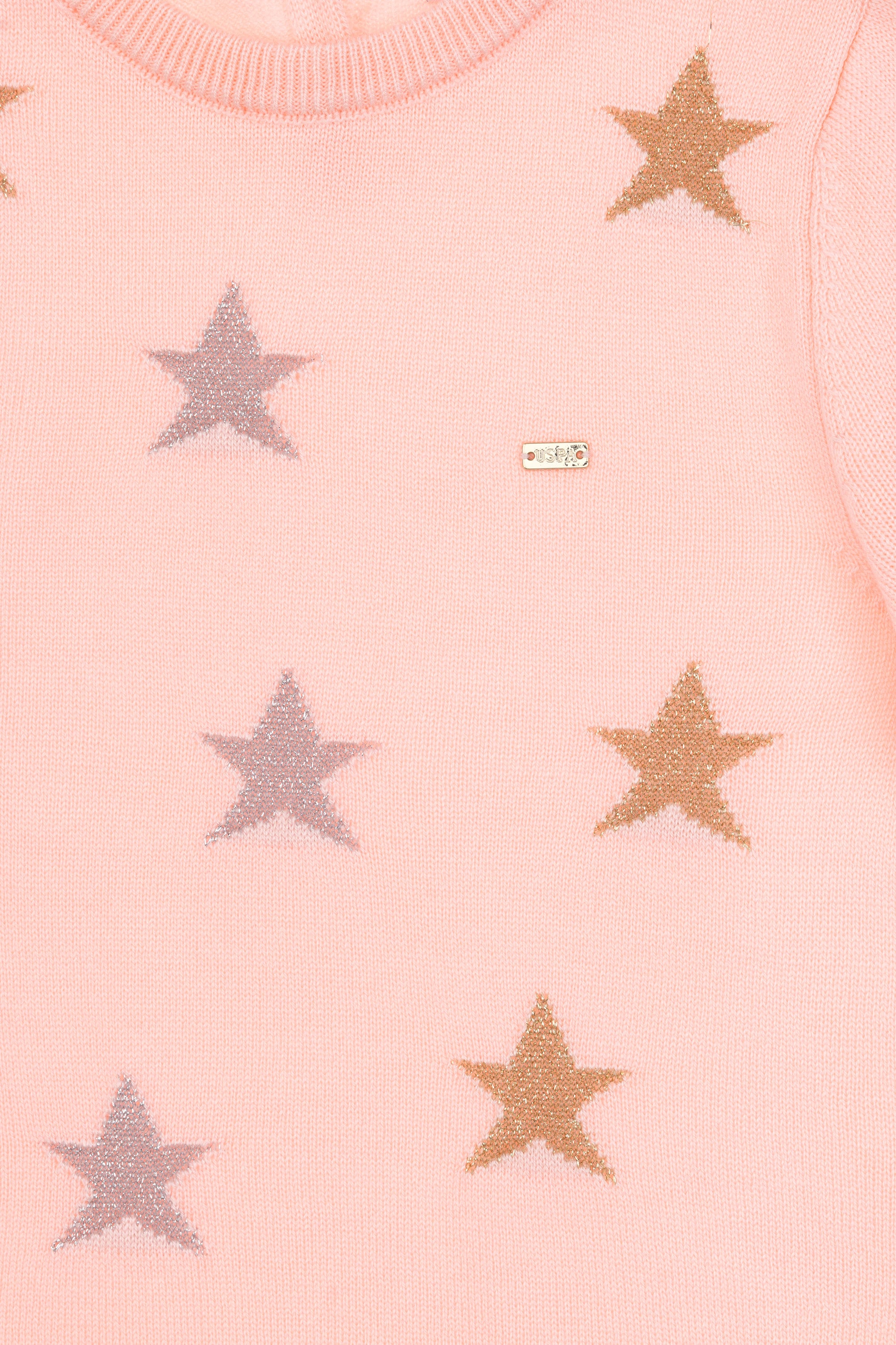 Kız Çocuk Açık Pembe Triko Elbise - 50316806024