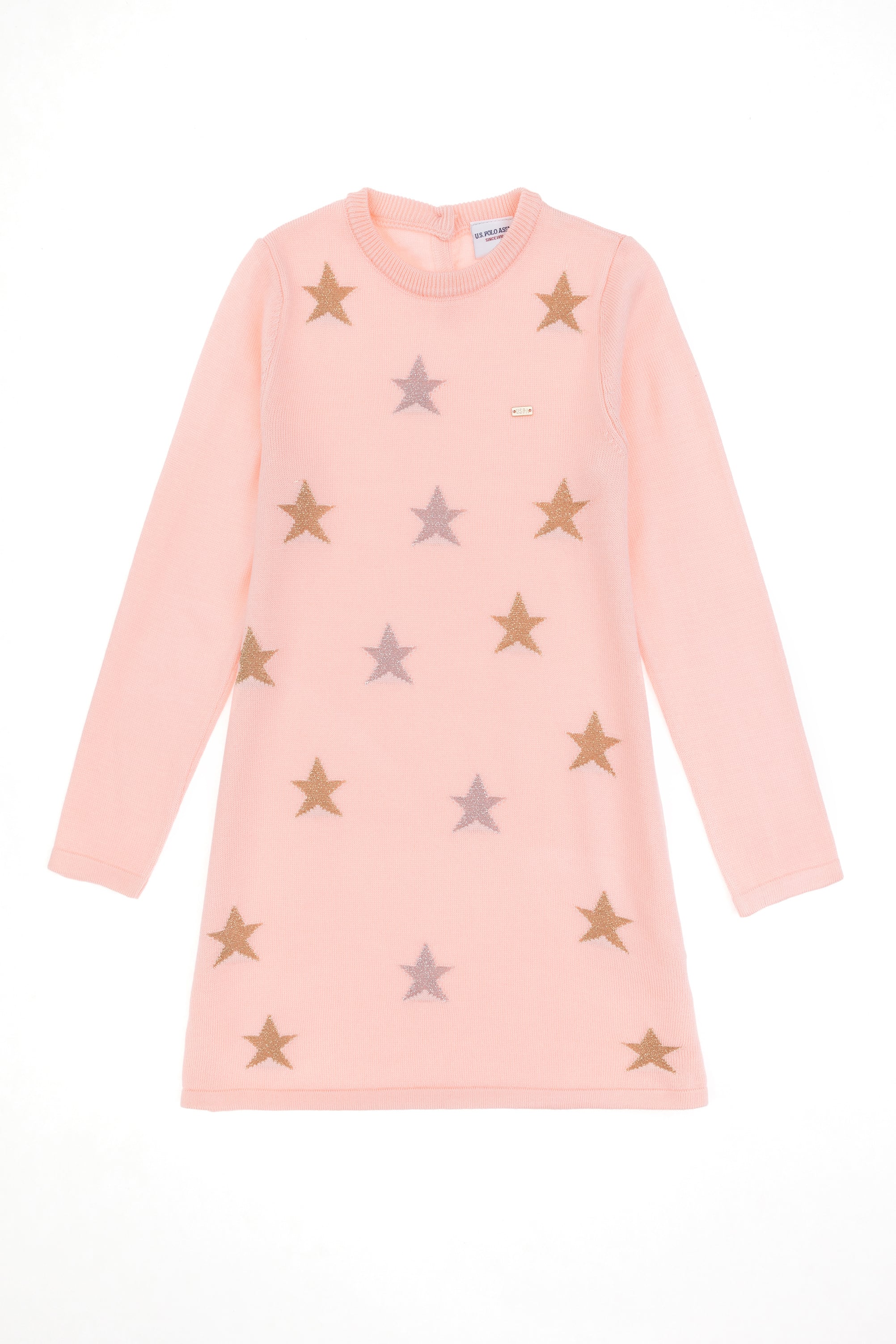 Kız Çocuk Açık Pembe Triko Elbise - 50316806024