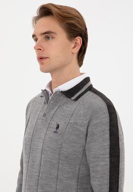 Erkek Gri Kazak - 50315043032