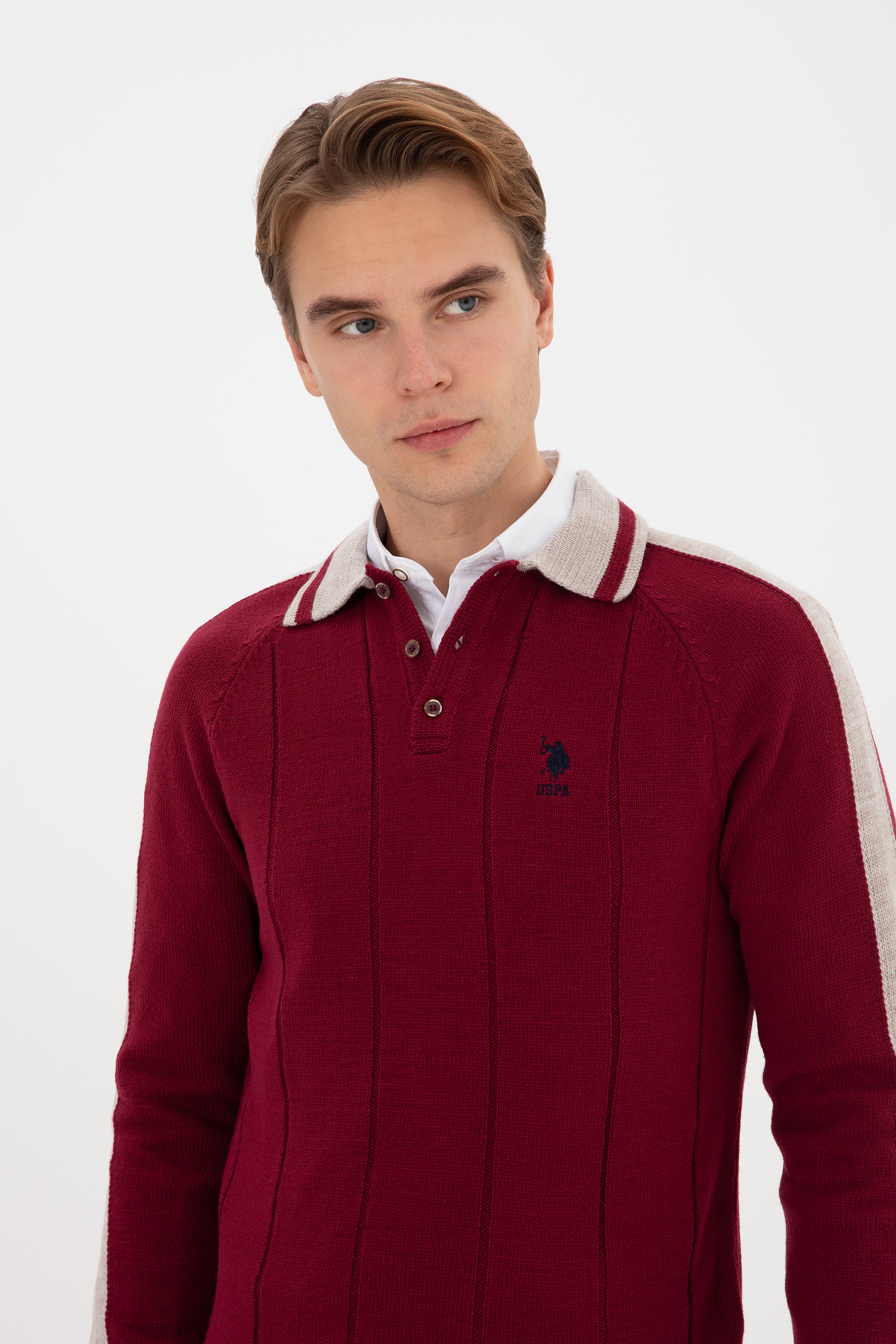 Erkek Bordo Kazak