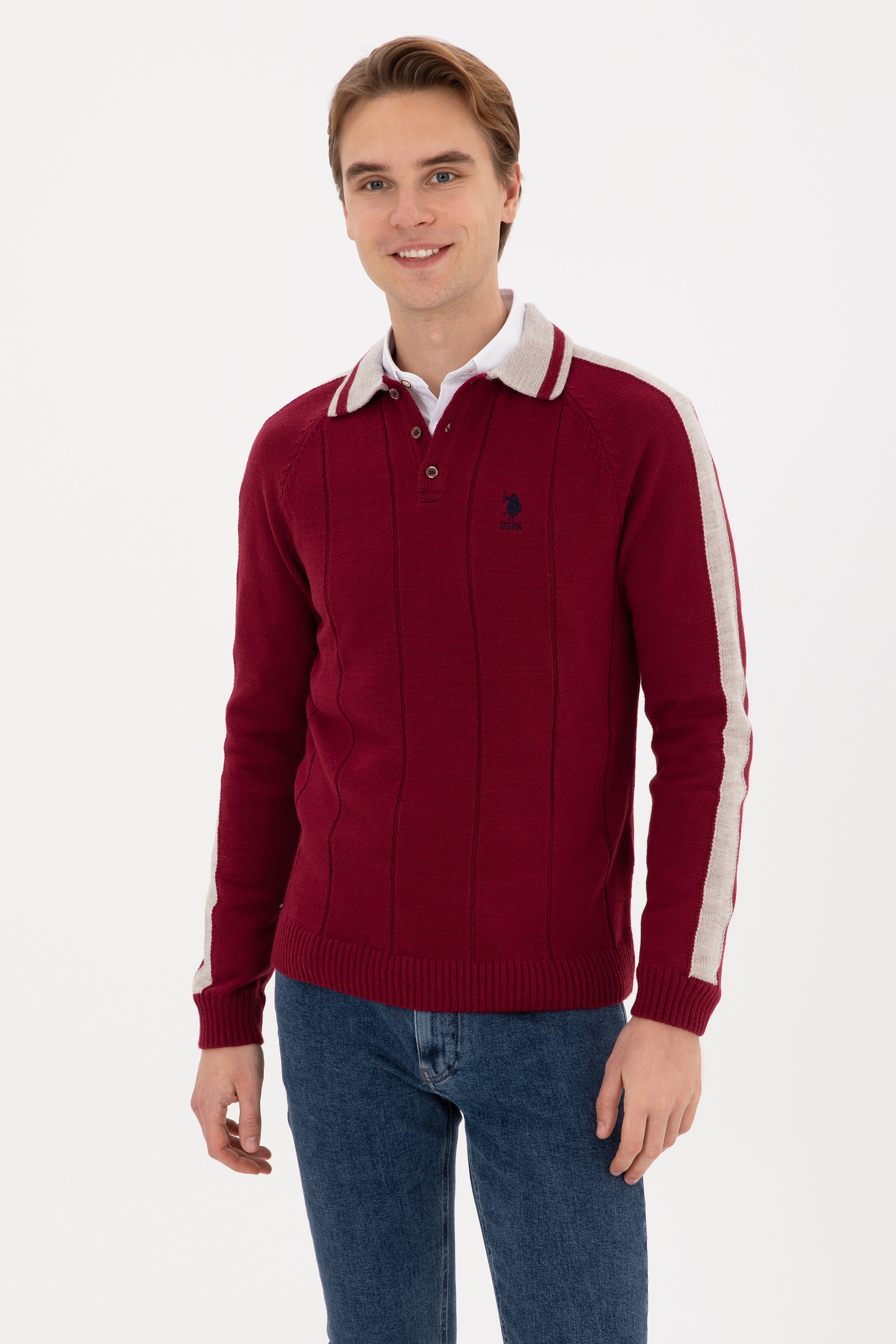 Erkek Bordo Kazak - Image 1
