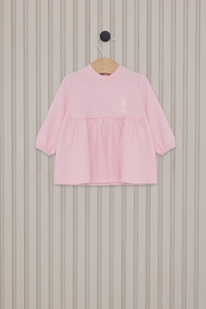 Kız Bebek Açık Pembe Pijama Takımı