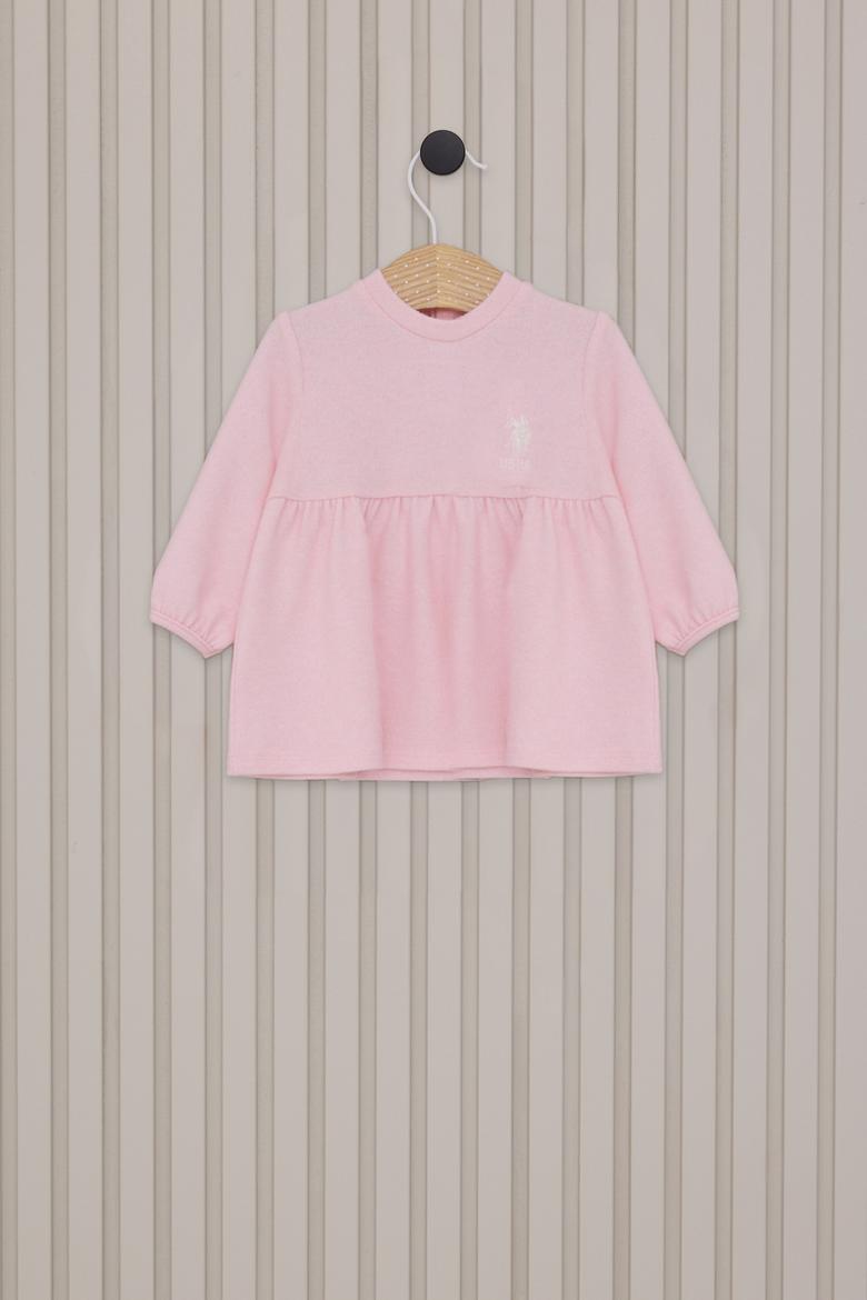 Kız Bebek Açık Pembe Pijama Takımı