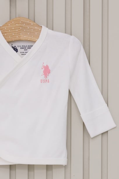 Kız Bebek Krem Pijama Takımı
