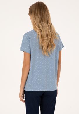 Kadın Mavi Tişört - 50320029003
