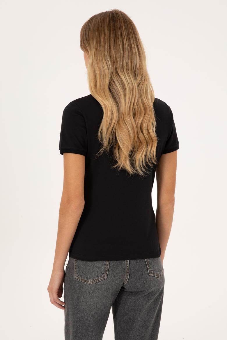 Kadın Siyah Tişört - 50324952001