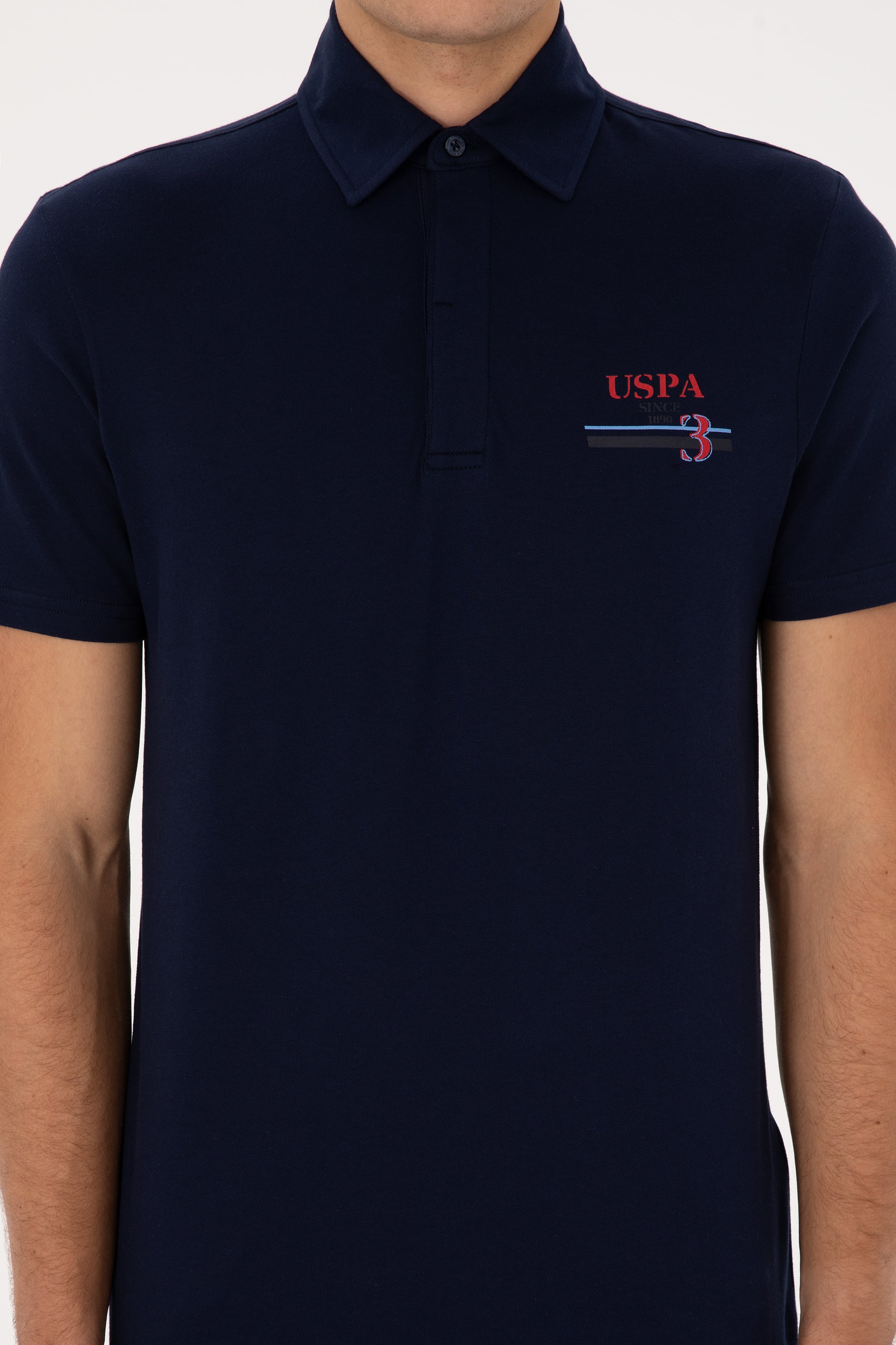 Erkek Regular Fit Polo Yaka Lacivert Tişört